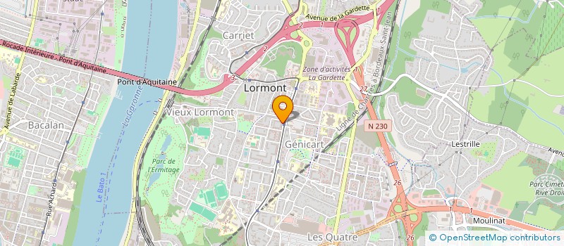 localisation de l'entreprise S.C.I. MANDEGANE  LORMONT