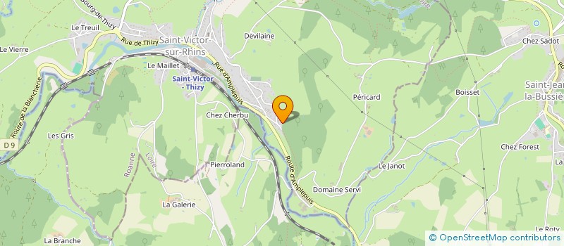 localisation de l'entreprise S.C.I.MANGEMATIN COTE IMMOBILIER  SAINT-VICTOR-SUR-RHINS