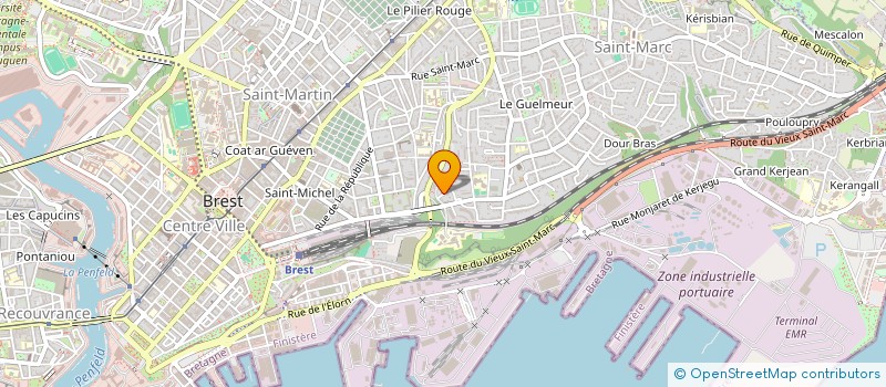 localisation de l'entreprise S.C.I. MANSARD 3  BREST