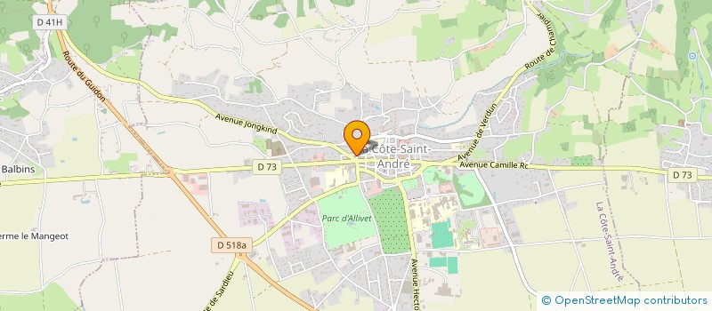 localisation de l'entreprise S.C.I. MAR A CAS  LA COTE-SAINT-ANDRE