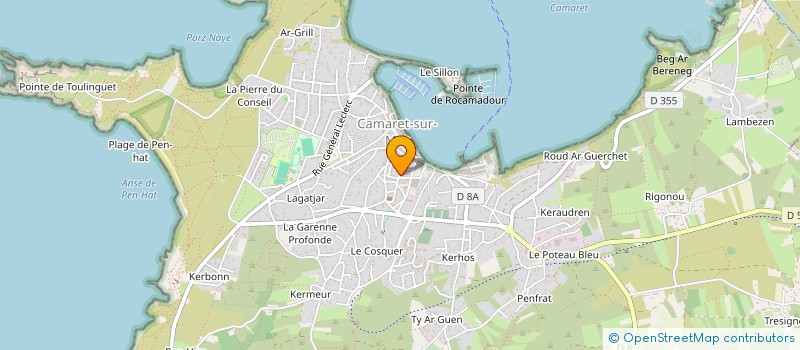 localisation de l'entreprise S.C.I. MARC-QUEMENEUR  CAMARET-SUR-MER