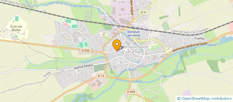 localisation de l'entreprise S.C.I. MARCHOZOR  VERNEUIL D'AVRE ET D'ITON