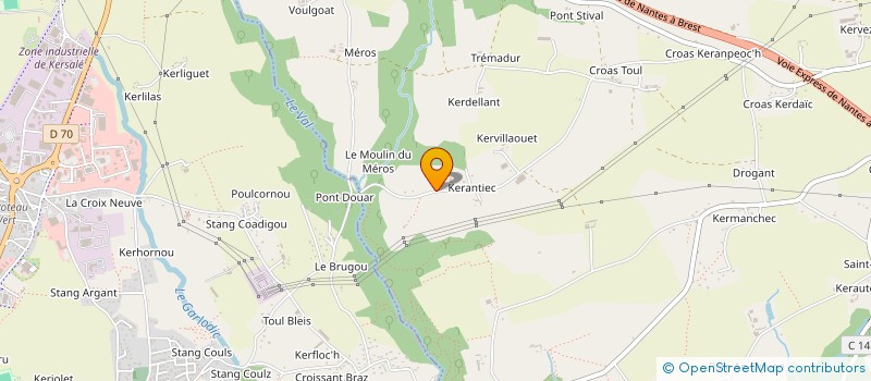 localisation de l'entreprise S.C.I. MARIAFLEUR  MELGVEN