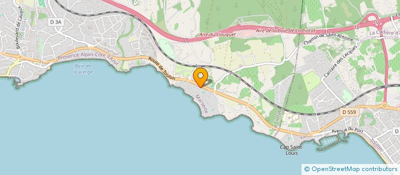 localisation de l'entreprise S.C.I. MARILYN à LA CIOTAT