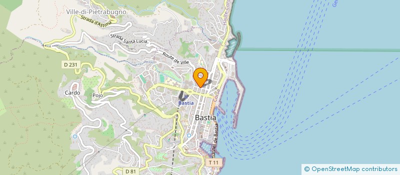 localisation de l'entreprise S.C.I MARIOTTI-BARTOLI à BASTIA