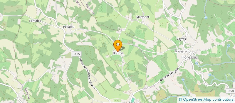 localisation de l'entreprise S.C.I. MARISA  SERIGNAC