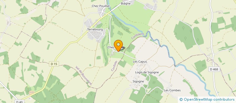 localisation de l'entreprise S.C.I. MARLOU à VAL-DE-BONNIEURE