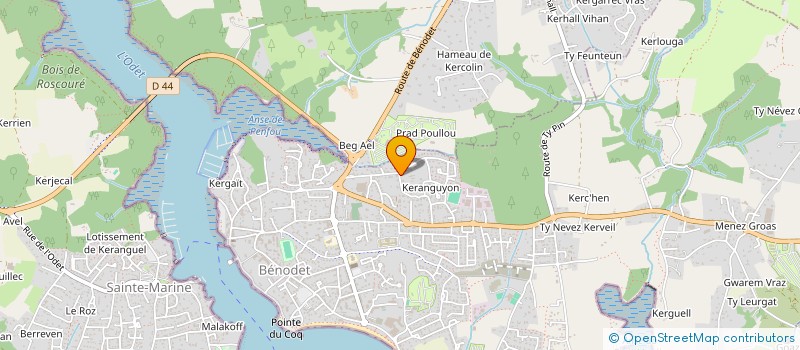 localisation de l'entreprise S.C.I. MAROPE  QUIMPER