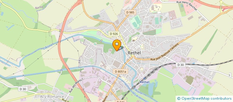 localisation de l'entreprise S.C.I. MARQUIGNY  RETHEL