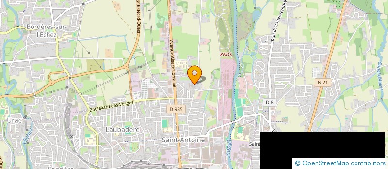 localisation de l'entreprise S.C.I. MARSY  TARBES