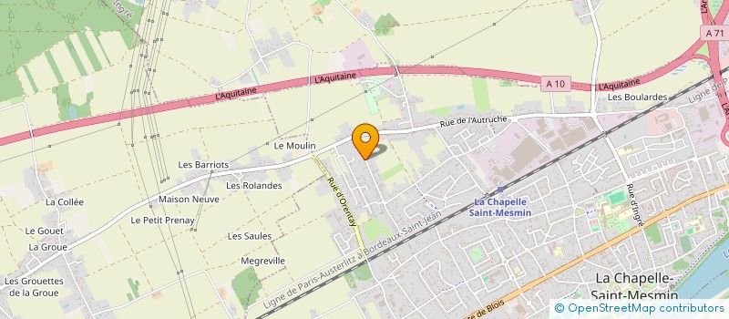 localisation de l'entreprise S.C.I MAT à LA CHAPELLE-SAINT-MESMIN
