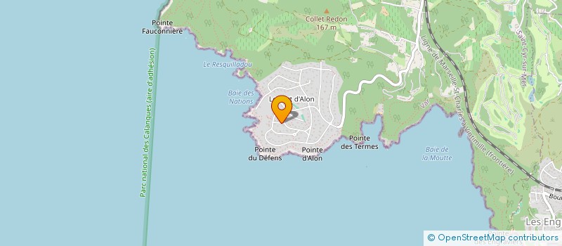 localisation de l'entreprise S.C.I. MATH à SAINT-CYR-SUR-MER