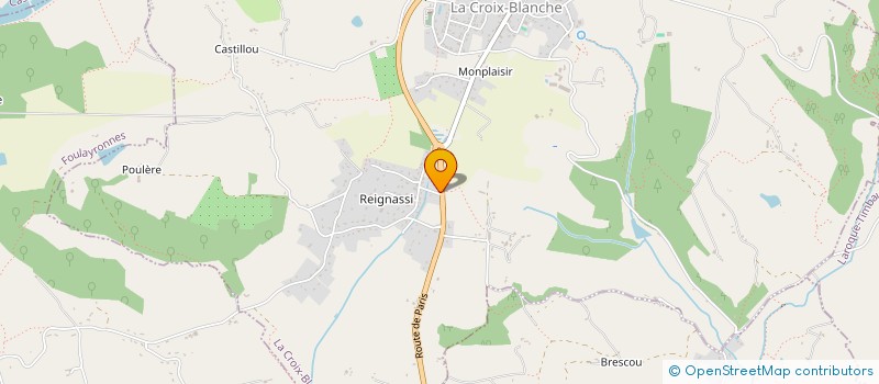 localisation de l'entreprise S.C.I.MATPIERRE  LA CROIX-BLANCHE