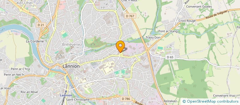 localisation de l'entreprise S.C.I. MAWENA  LANNION