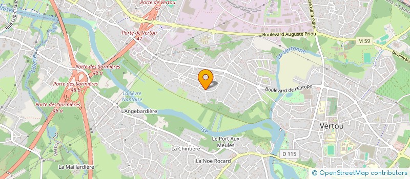 localisation de l'entreprise S.C.I. MAXSCHA  VERTOU