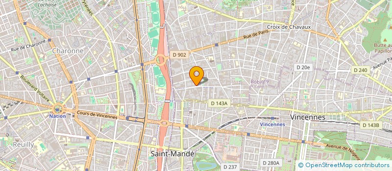 localisation de l'entreprise S.C.I. MAZ à MONTREUIL