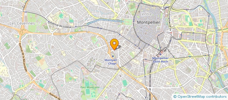 localisation de l'entreprise S.C.I. MCM-RDW à MONTPELLIER
