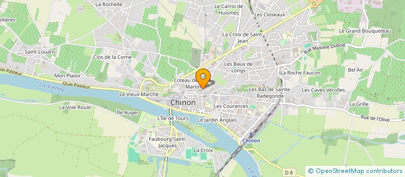 localisation de l'entreprise S.C.I MDV  CHINON