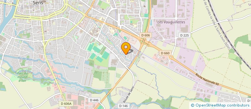 localisation de l'entreprise S.C.I. MEB  SENS