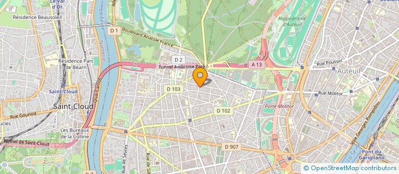 localisation de l'entreprise S.C.I. MEHERIO à BOULOGNE-BILLANCOURT
