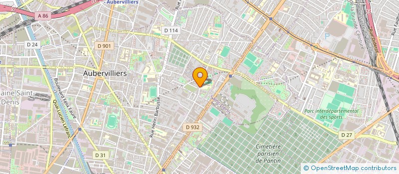 localisation de l'entreprise S.C.I.MELIANE  AUBERVILLIERS