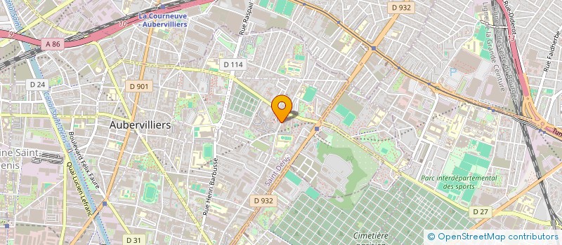 localisation de l'entreprise S.C.I.MELIANE  AUBERVILLIERS