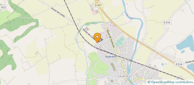 localisation de l'entreprise S.C.I. MELICEANE à SAVERDUN