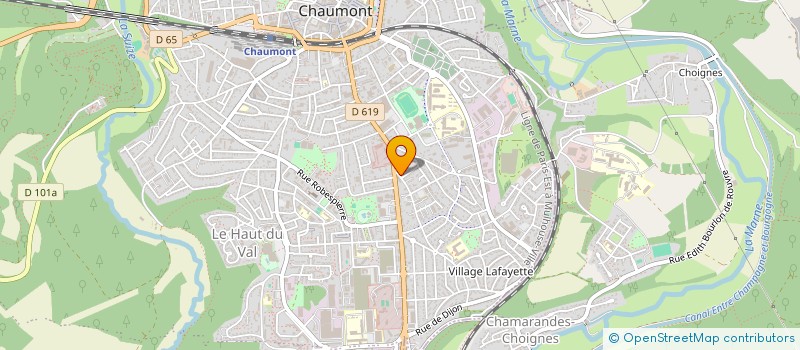 localisation de l'entreprise S.C.I. MELINE à CHAUMONT