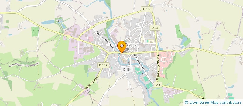 localisation de l'entreprise S.C.I. MER  GORRON