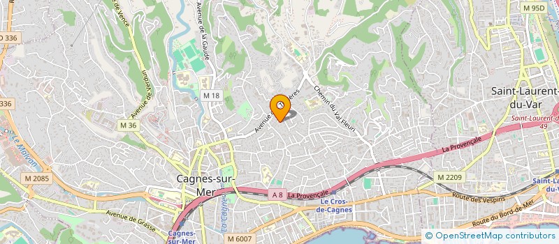 localisation de l'entreprise S.C.I. MER ET SOLEIL à CAGNES-SUR-MER