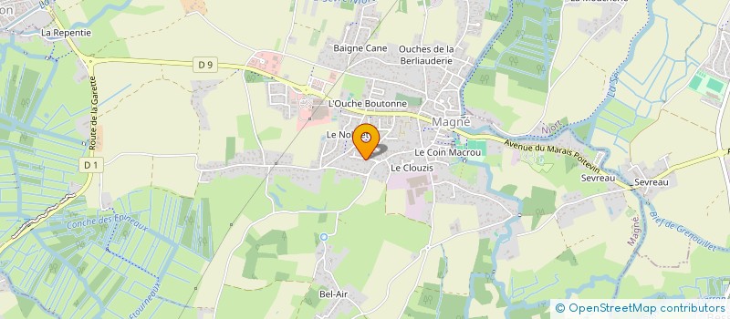 localisation de l'entreprise S.C.I. MERITE  MAGNE