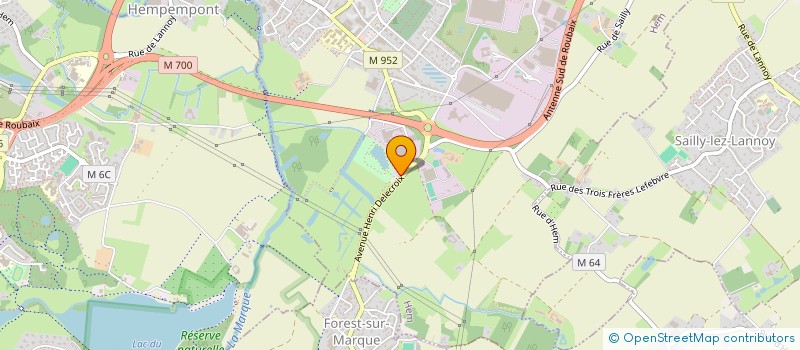 localisation de l'entreprise S.C.I. MEZIAT ET FILLES  HEM