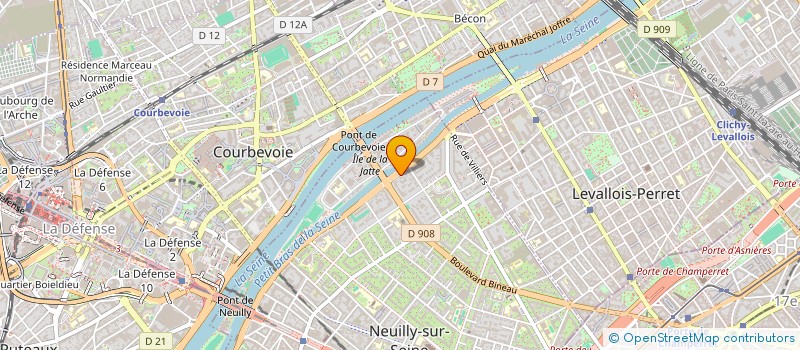 localisation de l'entreprise S.C.I. MHLB à NEUILLY-SUR-SEINE