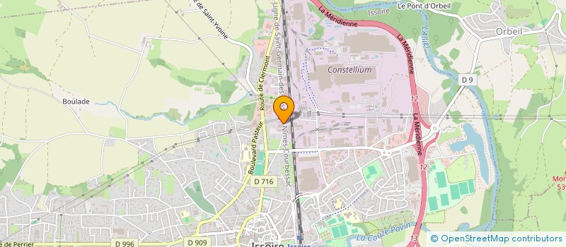 localisation de l'entreprise S.C.I. MILLIMMO  ISSOIRE