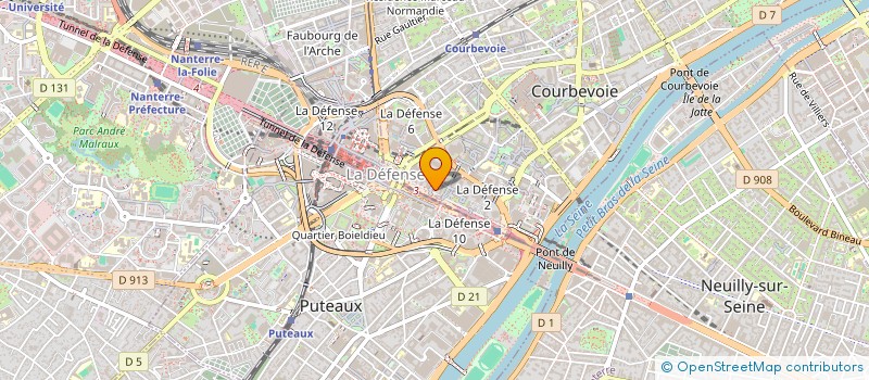 localisation de l'entreprise S.C.I. MINACHEM à COURBEVOIE