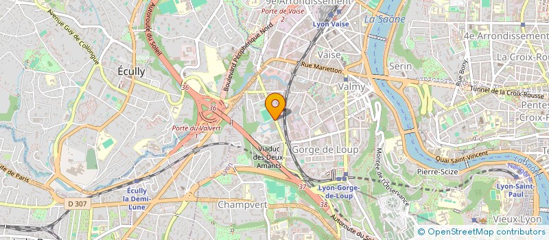 localisation de l'entreprise S.C.I. MIRAL RABELAIS  LYON