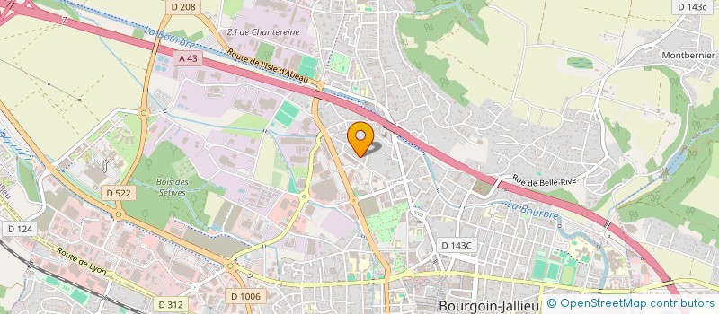 localisation de l'entreprise S.C.I. MMT  LES ABRETS EN DAUPHINE