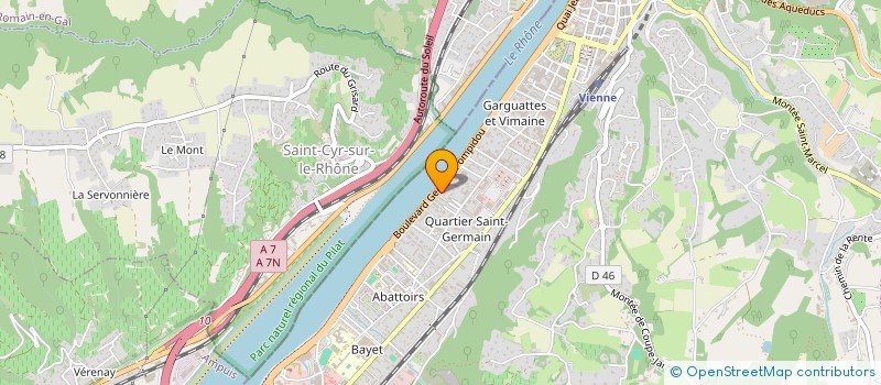 localisation de l'entreprise S.C.I MOKHEIRA  VIENNE