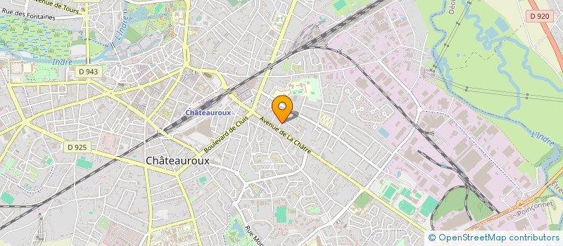 localisation de l'entreprise S.C.I.MONTABOULIN à CHATEAUROUX