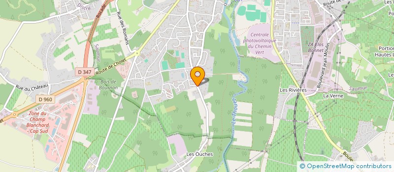 localisation de l'entreprise S.C.I. MONTAGLAND  SAUMUR