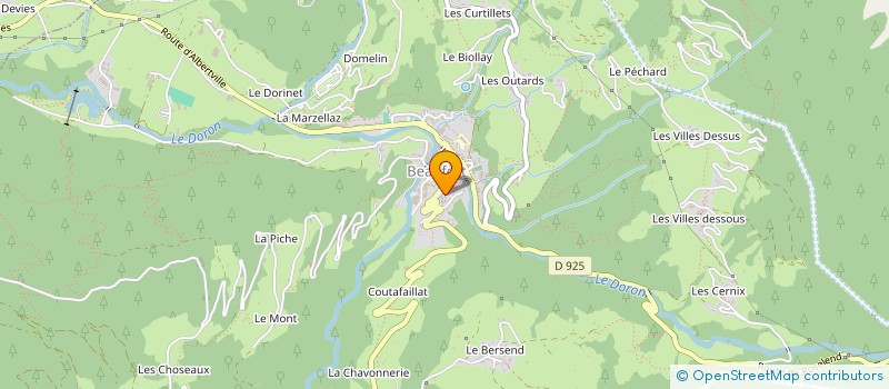 localisation de l'entreprise S.C.I MONTEE DU SOMMET  BEAUFORT