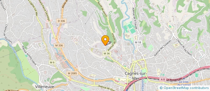 localisation de l'entreprise S.C.I. MOUSTACHE à CAGNES-SUR-MER