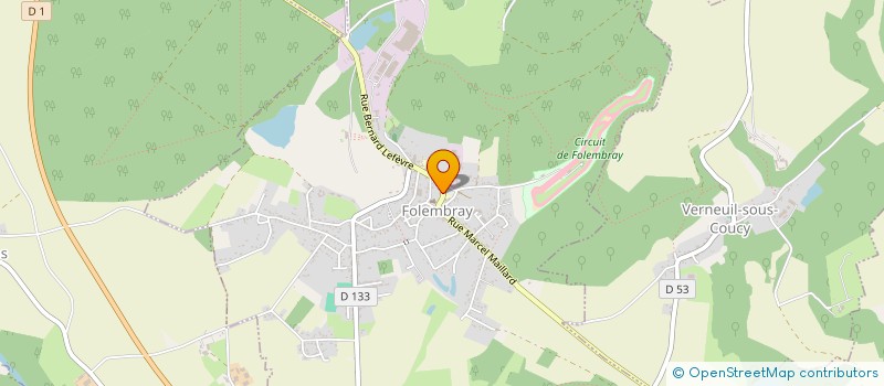 localisation de l'entreprise S.C.I. MOYON-BOUIN  FOLEMBRAY