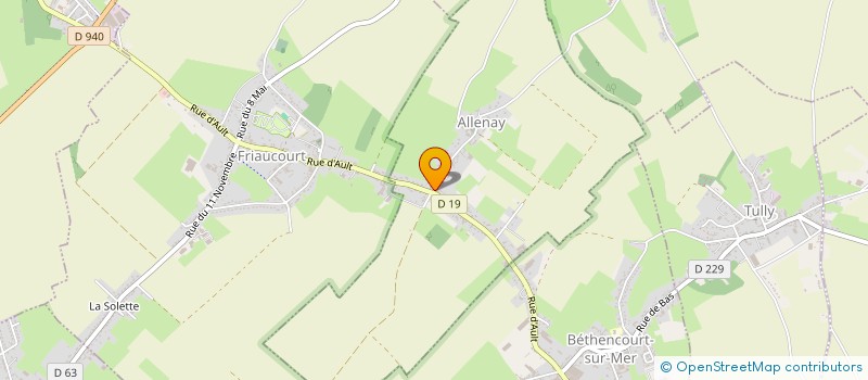 localisation de l'entreprise S.C.I. MPH.  ALLENAY