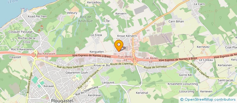 localisation de l'entreprise S.C.I. MS19  PLOUGASTEL-DAOULAS
