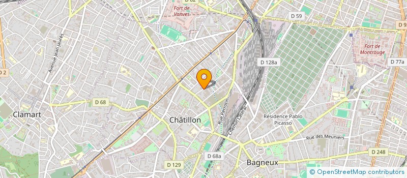 localisation de l'entreprise S.C.I. MULATOBARDI  CHATILLON