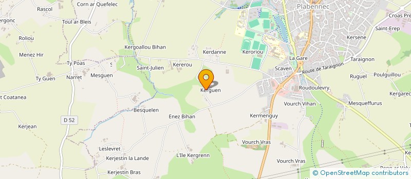 localisation de l'entreprise S.C.I. N.B.K  PLABENNEC