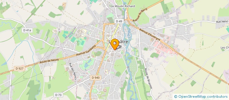 localisation de l'entreprise S.C.I. N ET F à LA CHATRE