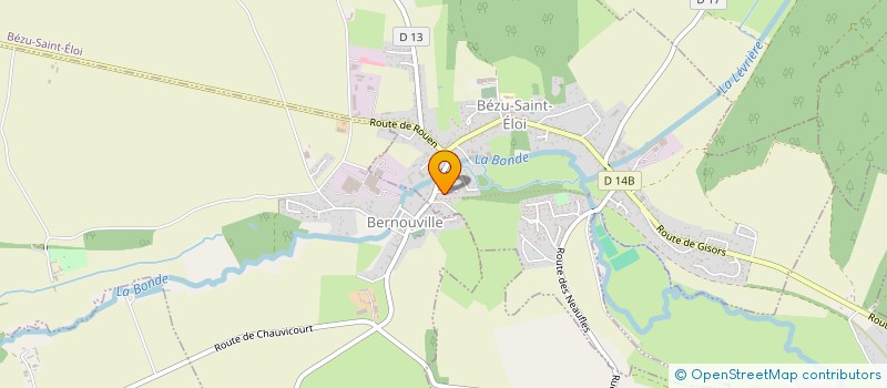 localisation de l'entreprise S.C.I N.G.  BEZU-SAINT-ELOI