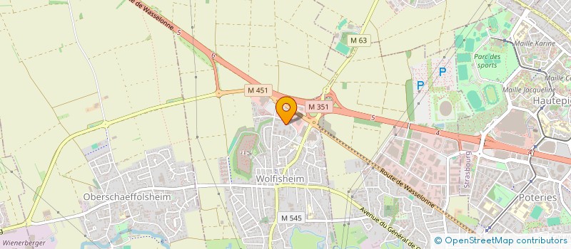 localisation de l'entreprise S.C.I. NALISE  WOLFISHEIM